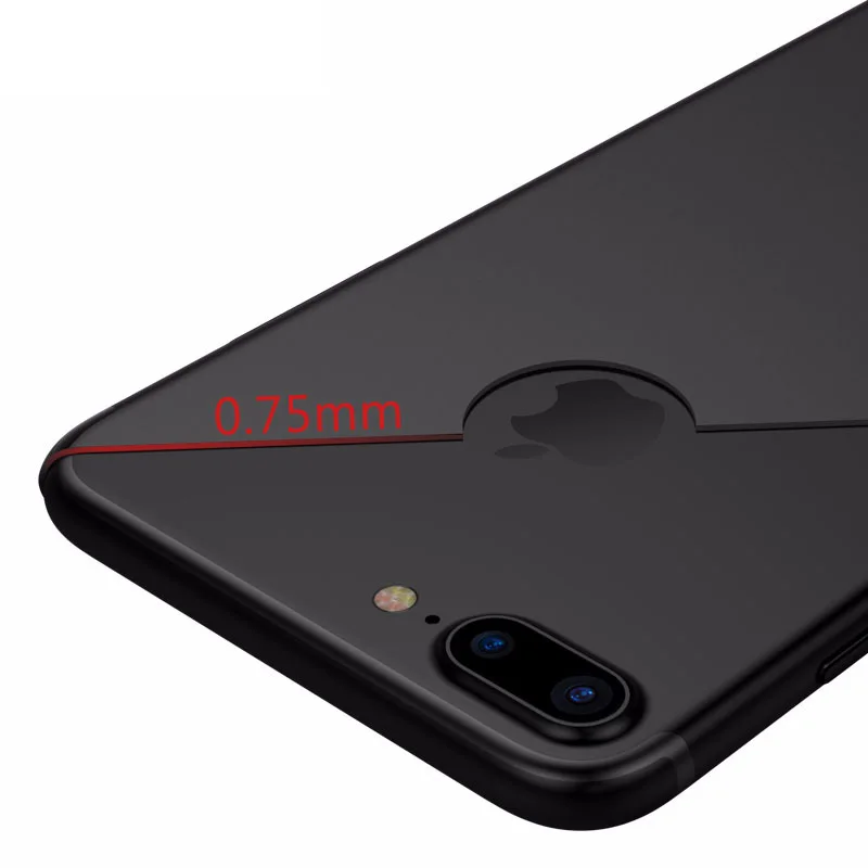 

Silicone Case For Apple iPhone 7 Solid Color Phone Back Cover 0.75mm Slim Soft TPU Case For iPhone 7 Plus Case Coque