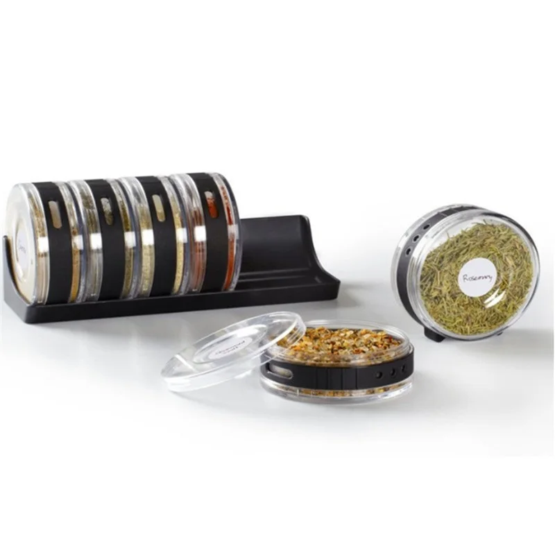 

Creative Transparent Plastic Spice Jar Kitchen Personality Seasoning Storage Rack Pepper Bottle Seasoning Storage Bottle