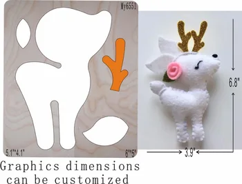 

Scrapbook Cut Sky Christmas white deer-- die cutting & Wooden dies fit -// Scrabooking