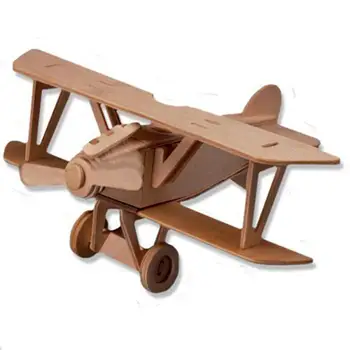 

3-D Wooden Puzzle - Small Biplane Model Albatros Dv -Affordable Gift for your Little One! Item #DCHI-WPZ-P059