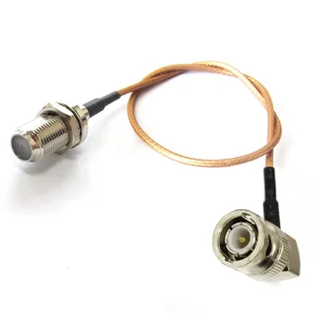 

BNC male Right angle Switch F female Convertor jumper cable RG316 Wholesale Fast Ship 15CM 6" Adapter