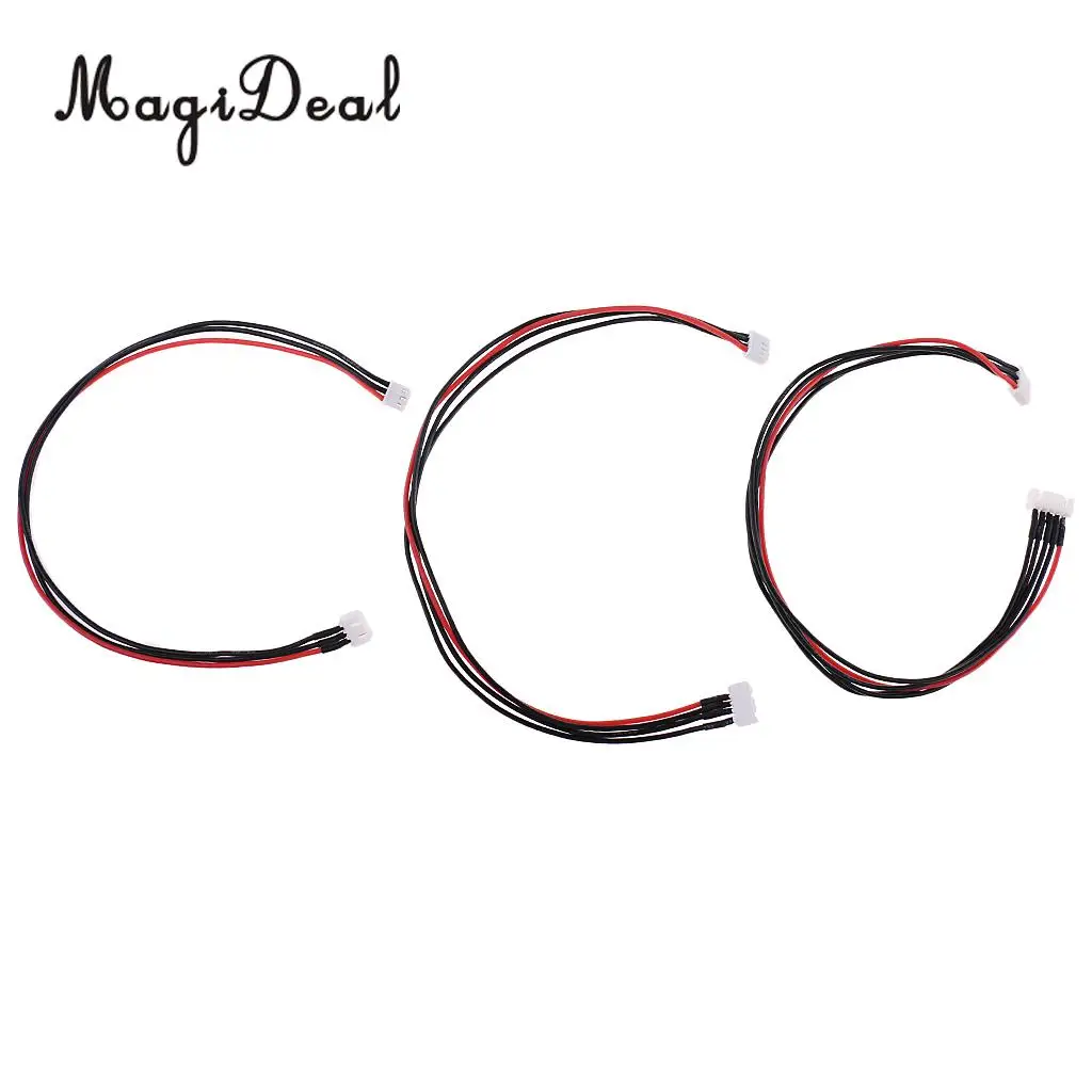 MagiDeal Professional 2S 3S 4S 300mm Metal Lipo Balance Wire Extension Charged Cable for RC Cars Planes Toys Battery Charger