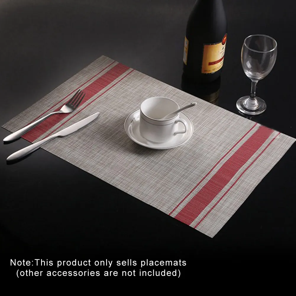 PVC للماء بساط عازل ل طاولة طعام الحرارة مقاومة المفارش المنسوجة المطبخ الجدول منصات PVC للماء بساط عازل ل طاولة طعام الحرارة مقاومة المفارش المنسوجة المطبخ الجدول منصات