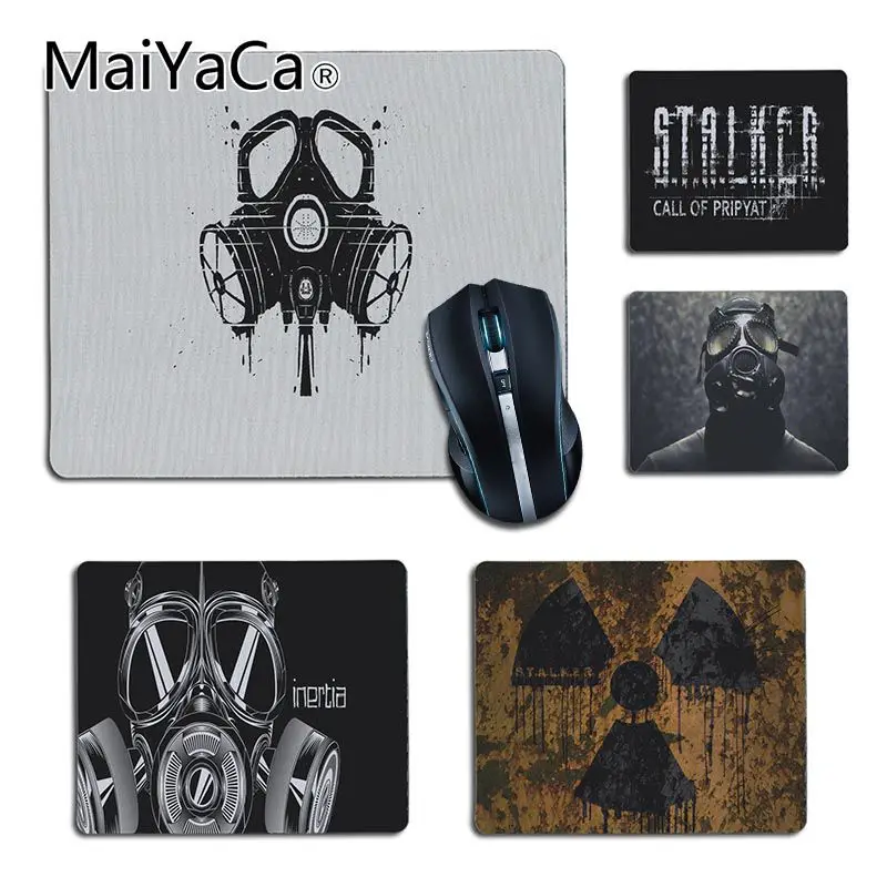 

MaiYaCa stalker logo gas mask Customized laptop Gaming small mouse pad Gamer Gaming Keyboard Mat Computer Tablet Mouse Pad