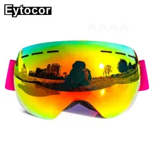 УФ-защита сноуборд лыжные очки противотуманные двойные сферические линзы для взрослых зимние спортивные лыжные очки Сноубординг EYTOCOR