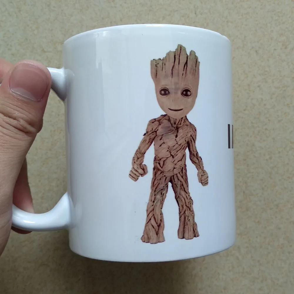 Marvel Baby Young Tree Man Грут стражи Галактики Милая забавная Керамическая Кофейные чашки и кружки для молока медведь чай подарок