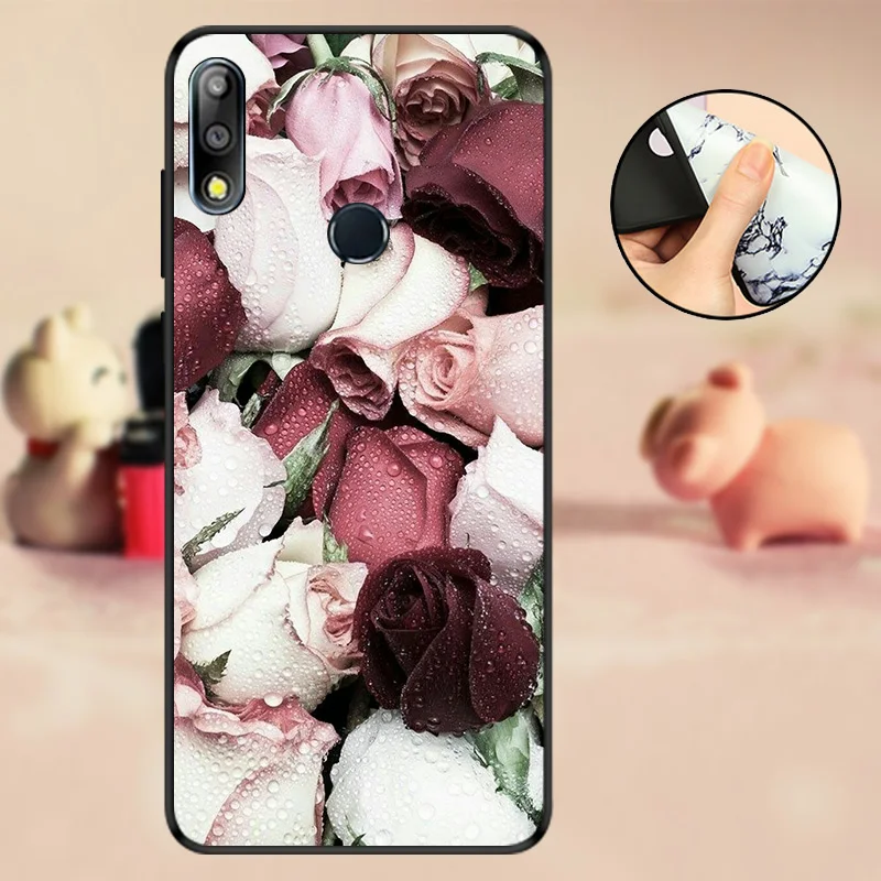 Чехол для ASUS ZB633KL ZenFone MAX PRO M2 ZB631KL мягкий силиконовый чехол черный бампер из ТПУ ZB