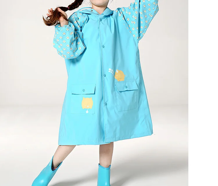 80-145 см водонепроницаемый дождевик для детей, дождевик для малышей пончо для мальчиков и девочек, куртка-дождевик для учеников начальной школы