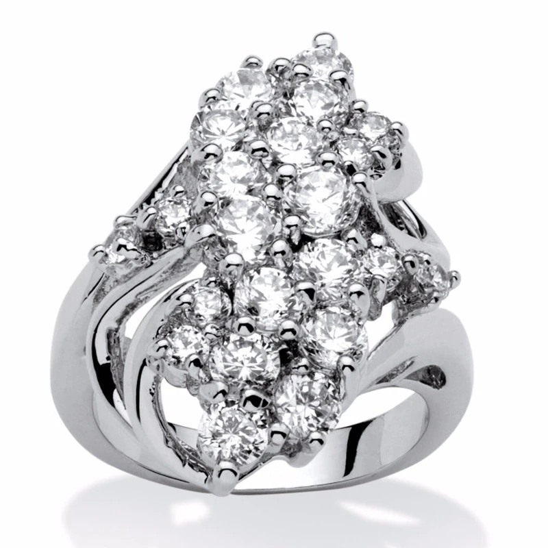 Best Selling 2018 Engagement Ring White Round Stone Ring