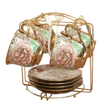 

english-style rustic Coffee Cup Set wedding gifts tea set coffee fashion afternoon tea teapot ceramic cups gorgeous dressing