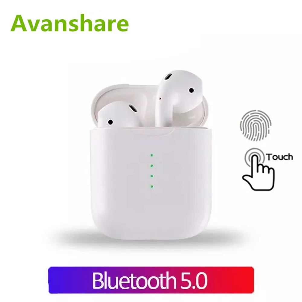 Avanshare i10 СПЦ двойной мини Airpod беспроводной Bluetooth Сенсорный наушник наушники с зарядки Box Mic для samsung Android Xiaomi