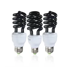 E27 15/20/36 W спирали энергосберегающие ультрафиолетовая флуоресцентная черный свет лампочка cfl фиолетовая Лампа 220 V 300-400nm