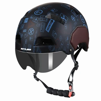 

GUB V3 City Urban Cycling Helmet With Windproof Glasses Road MTB Bike Safety Integrally-molded Helmet 54-58cm 56-61cm