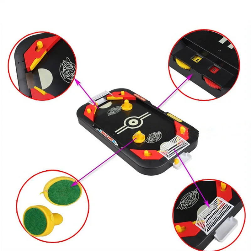 Настольная битва 2 в 1 футбол и хоккей Настольный мяч стрельба мини футбольное поле настольная игра для детей Интерактивная Toy121