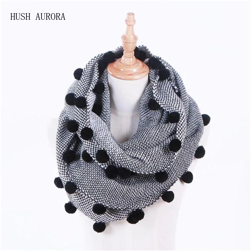 

New Fashion Autumn Winter Women Wool Collar Neck Warmer Crochet Ring Scarf For women