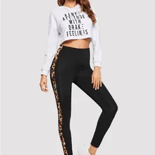 Хит, женские эластичные Леггинсы для йоги, леопардовые Лоскутные, для спортзала, спорта, бега, фитнеса, эластичные повседневные брюки, спортивная одежда