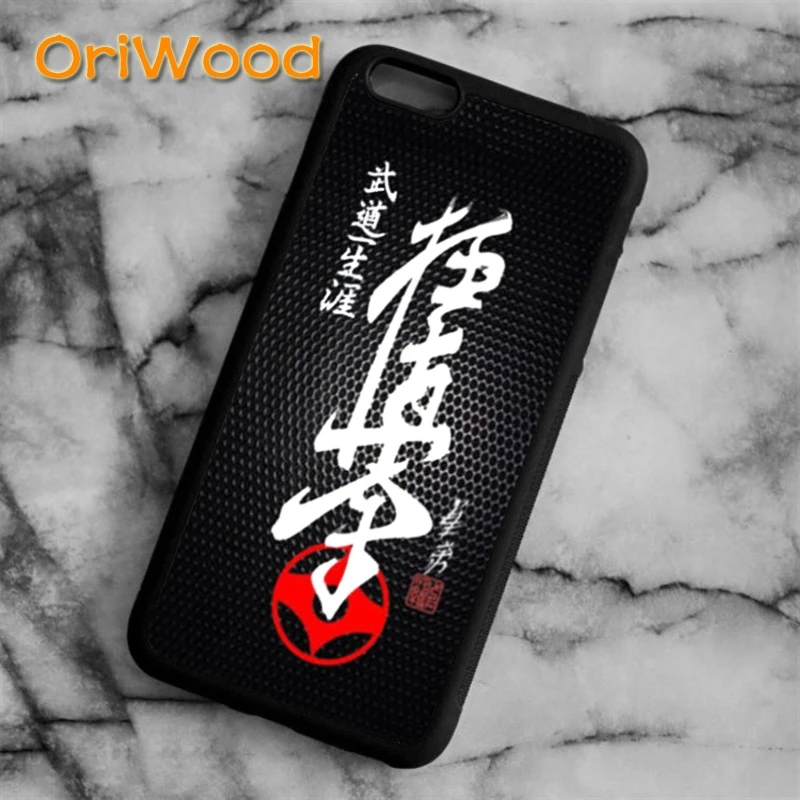 

OriWood New Oyama Kyokushin Karate Case cover For iPhone 6 6S 7 8 Plus X 5 5S SE Samsung galaxy S5 S6 S7 edge S8 Plus note 8