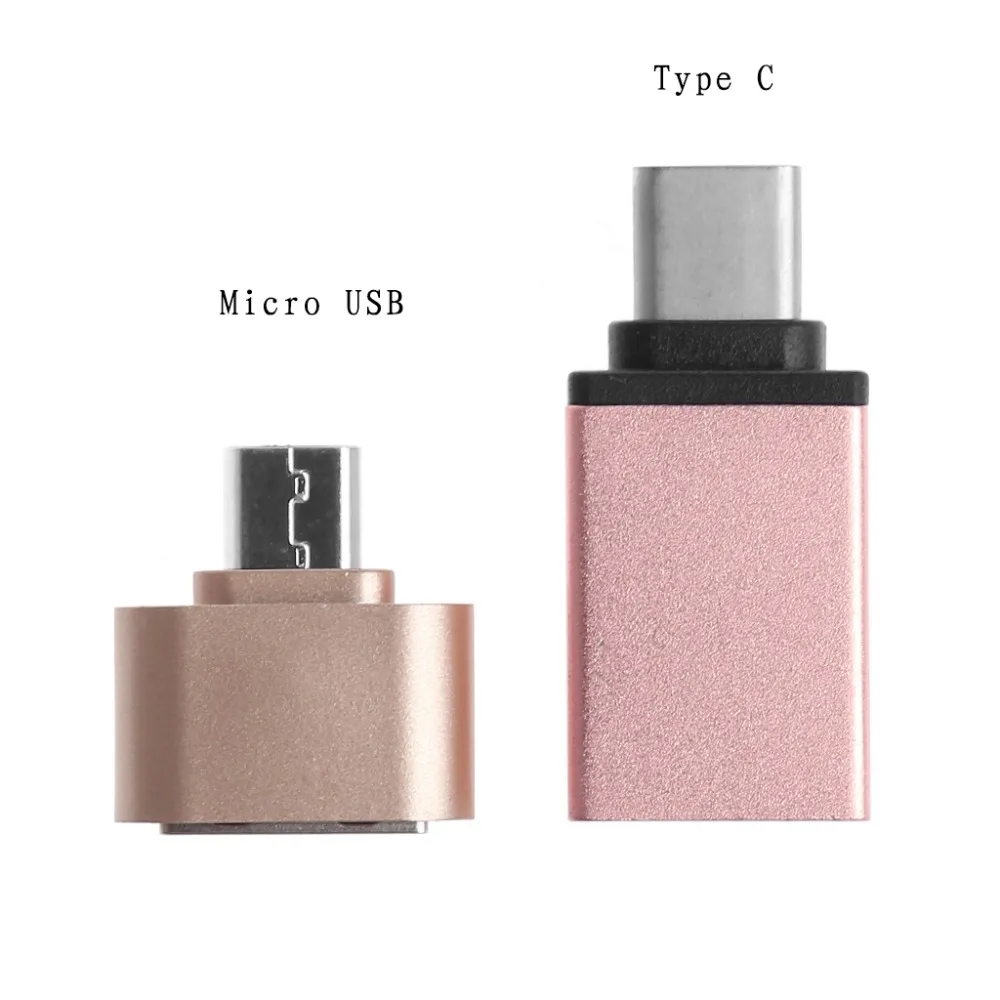 1 пара микро USB и 3 Type C OTG папа к 0 тип A Женский адаптер конвертер для Android телефона