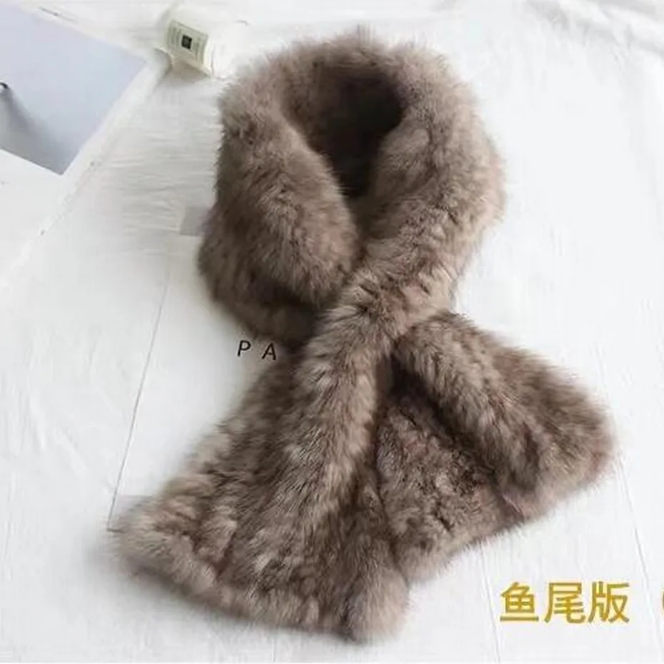 

2020 Fxfurs New Style Russian Mink Fur Scarves High Quality Real Fur Wraps Super Luxury Winter Warm Fur Mufflers Girls Love