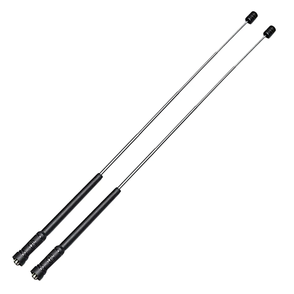 2Pieces 16-Inch Retractable VHF/UHF (144/430Mhz) Dual Band Antenna SMA-Female Compatible with Baofeng Uv-5r Uv-82 F8hp