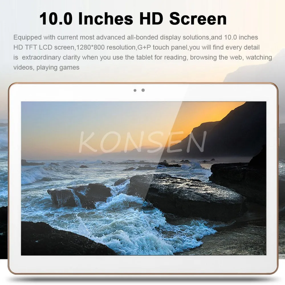 Новый Планшеты на Android планшетный ПК Pad 10 дюймов ips 1280x800 4 ядра 1 ГБ оперативная память 16 Встроенная Wi Fi Dual SIM карты 3g телефонный звонок "Phablet