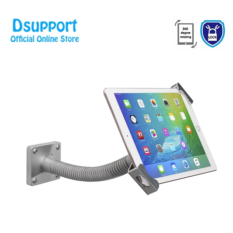 

Universal Security Gooseneck Tabletop Wall Mount holder anti-theft holder security stand for 7-13 inch