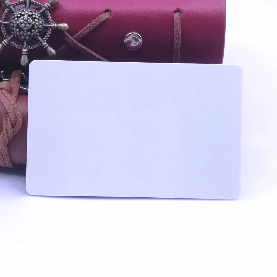 High Quality Blank White Plastic Business Card In 30mil