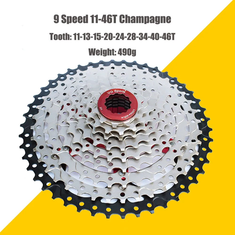 Звездочка для велосипеда Shimano Sram cdg cog 9 Velocidade 9 V 9 S 11-32 T/34 T/36 T/40 T/42 T/46 T/50 T VG Спорт - Цвет: 9 Speed 11-46T C