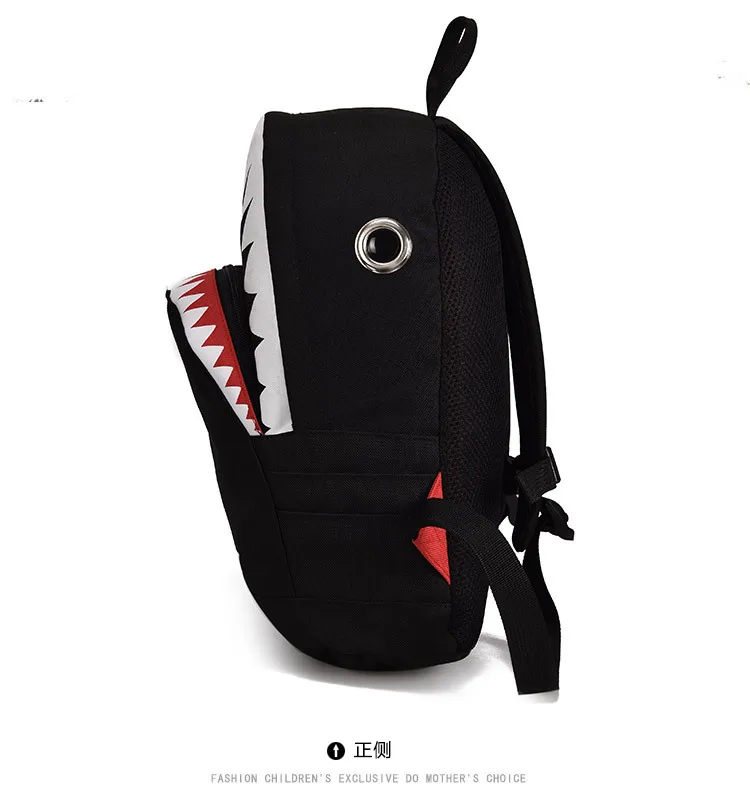 ZYJ Kids Shark's Mouth Cartoon School Backpacks Girls Boys Travel Student Kindergarten Primary School Backpack Daypack Mochila (20)