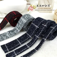DIY manual material accessories, hair thin Tartan cloth strip