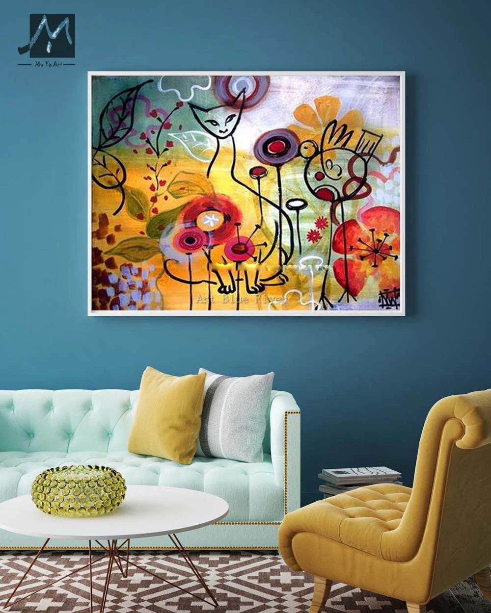 High quality 100 hand painted wall art modern abstract oil painting on