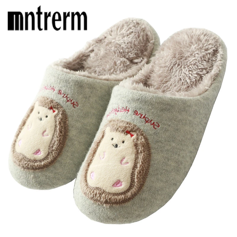 Mntrerm屋内家のスリッパソフトぬいぐるみ綿動物スリッパ靴の床の家の毛皮のスリッパ女性の靴寝室 Slippers Aliexpress