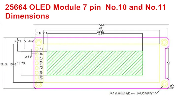 2,0" межсоединений интегральных схем I2C OLED дисплей модуль SPI экран 256*64 25664 горошек 31pin белого и синего цветов на выбор, SH1122 Водительская подушка безопасности припоя pin-код