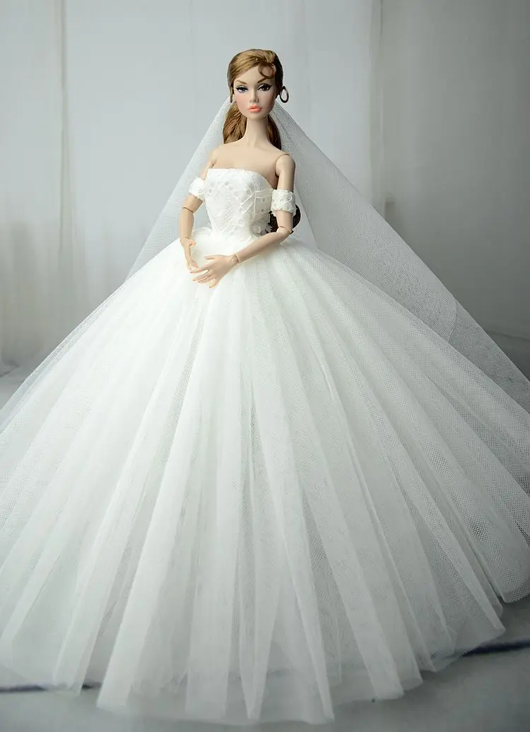NK/один предмет; свадебное платье принцессы ручной работы; Благородные вечерние платья для куклы Барби; Модный дизайнерский наряд; лучший подарок для девочки; кукла 015A