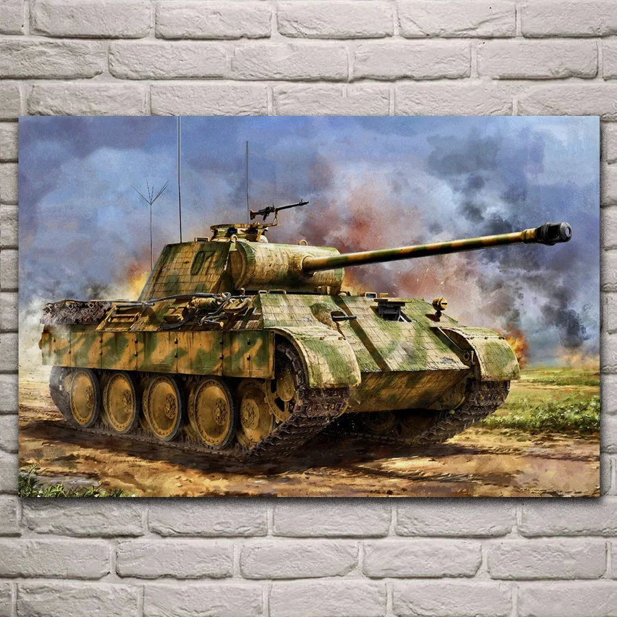 Srednii tank panther panzerwaffe Германия pz kpfw v художественное оформление гостиной Декор для