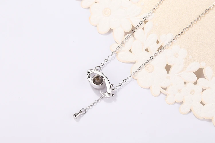 sterling sivler 100 language i love you eye pendant necklace 02