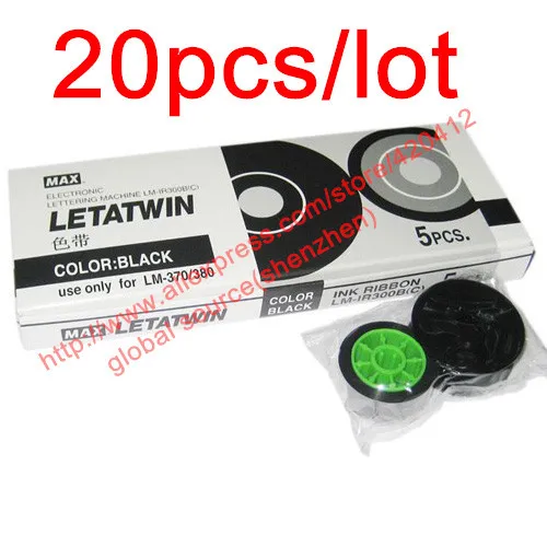 20 шт./лот чернильная лента LM-IR300B для MAX lettwin электронная надпись machineLM-380A, LM-380E, LM-390A/шт