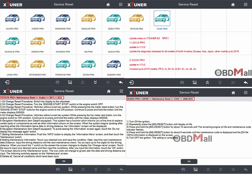 XTUNER E3 V10.7 автоматический сканер+ планшет OBD2 WiFi Полный системы Easydiag автомобильный диагностический инструмент