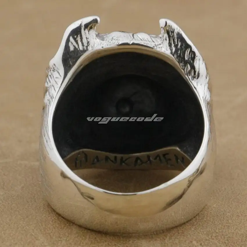 Кольцо в стиле панк для байкера размеры от 7 до 15|punk ring|solid 925 sterling silver925 silver |