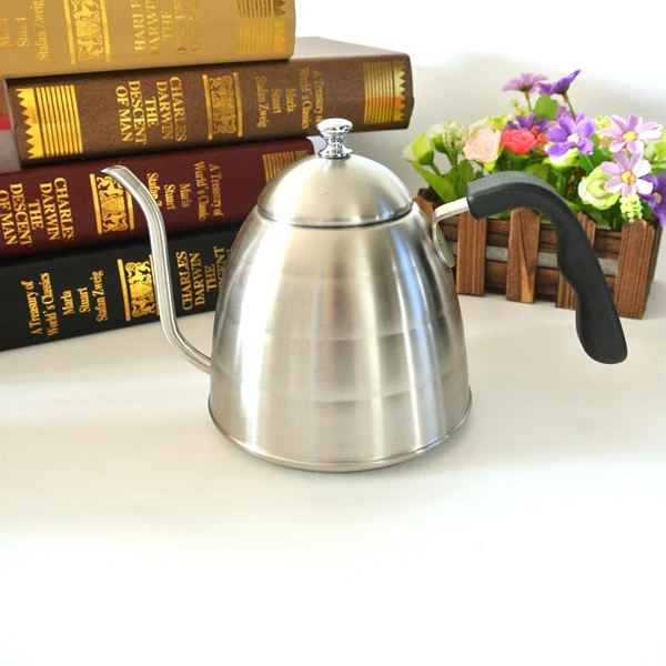 1PC Free Shipping 1L Stainless Steel Coffee Hot Water Coffee Pot Espresso Coffee Server