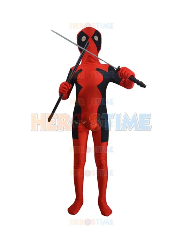 Verwacht het Nadenkend Poging Free Shipping Children Deadpool Costume Fullbody Red Black Kids Deadpool  Costumes For Halloween Party Show Custom Made Allowed - Cosplay Costumes -  AliExpress