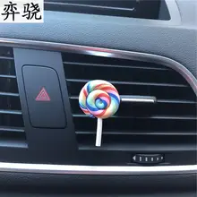 Изысканный Автомобиль Стайлинг украшение леди Красочный леденец автомобильный ароматизатор ювелирные изделия автомобиля освежитель воздуха парфюм 100