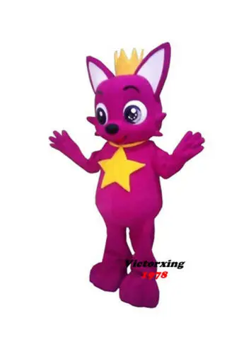 

New Adult Foam Cute Pink fox Baby Shark Party Mascot Costume Christmas Fancy Dress Halloween Girl Mascot Costume Free Ship