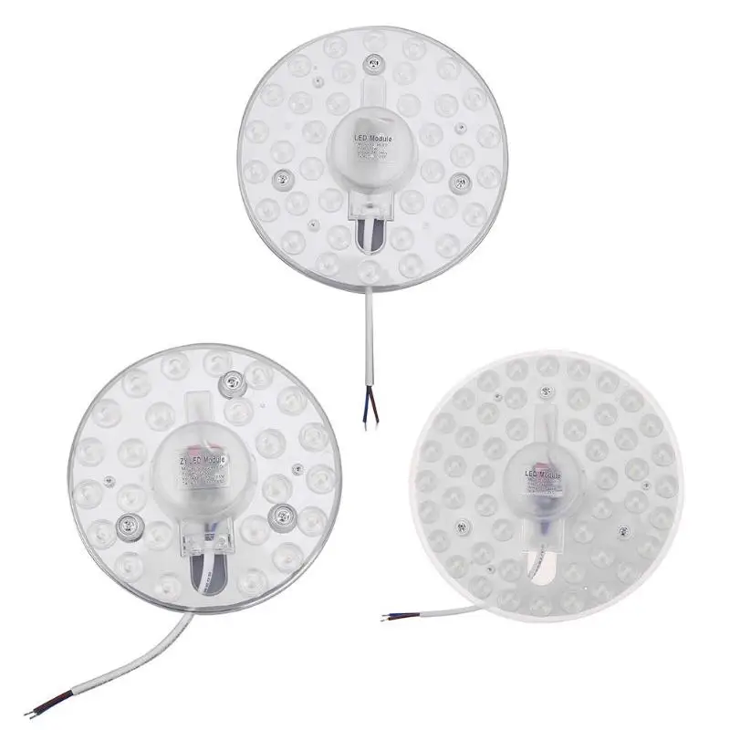 

12W 18W 24W White Magnet Ceiling Panel LED Lamp Bulb Replace Module Indoor Light Source Round Home Lighting Downlight Mount