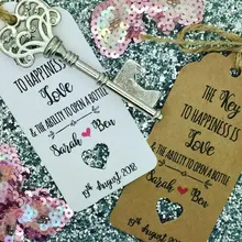 Индивидуальный любой текст на заказ ключ к счастье это любовь для подарка бирки, открывалка для бутылок Свадьба любимый с бирками