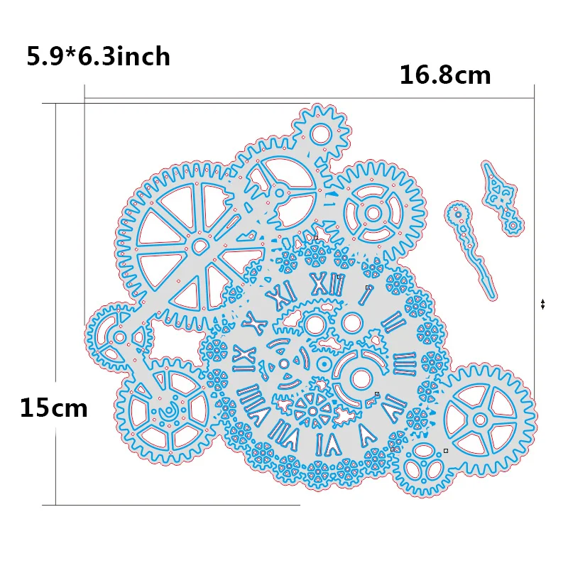 Шестерни резки умирает кадр фон ремесло умирают резки металла умирает Бумага умирает вырезать для мастеров Бумага карты решений Скрапбукинг украшения