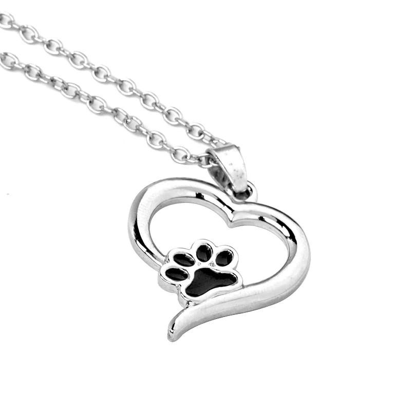 Pet-Memorial-Jewelry-Always-in-my-Heart-Dog-Cat-Foot-Pet-Paw-Print-Heart-Pet-Lover (3)