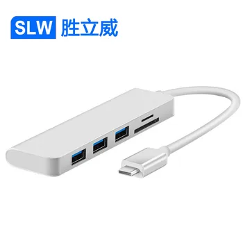 

N20C 5 In 1 Type-C To USB-C USB3.0 USB C Adapter For MacBook Samsung Galaxy S9/S8 Huawei P20 Pro Type C USB SD/TF Card HUB