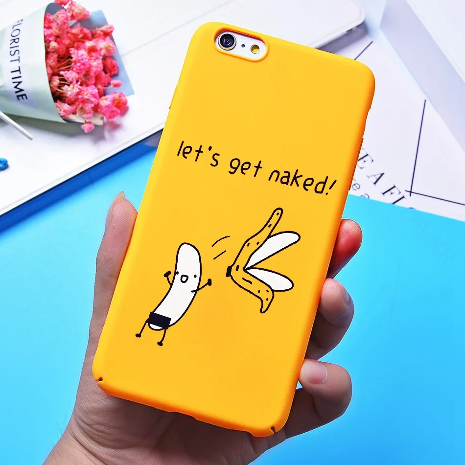 Cute Cartoon Case For iphone 7 6 6S 8 Plus Case For iPhone X 10 Funny Middle Finger Yellow Back Cover Phone Cases Artisome       (12)