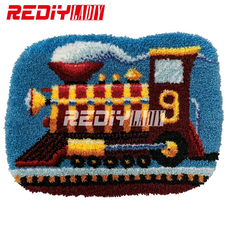 Diy Carpet Rug Latch Hook Kits Acrylic Yarn Embroidery Floor Mat Steam